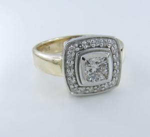 Diamond Cushion Ring