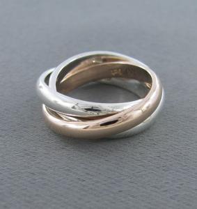 Tri-Colour Russian Wedding Ring