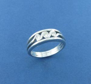 Trinity tension set Diamond Ring