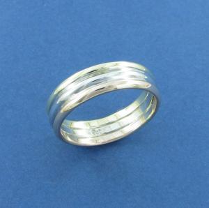 Tri-colour Gold Gents ring