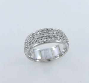 Triple Row diamond band
