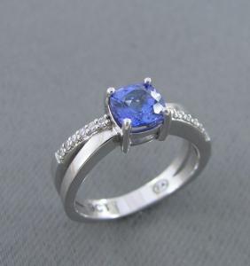Tanzanite and Diamond Dress Ring